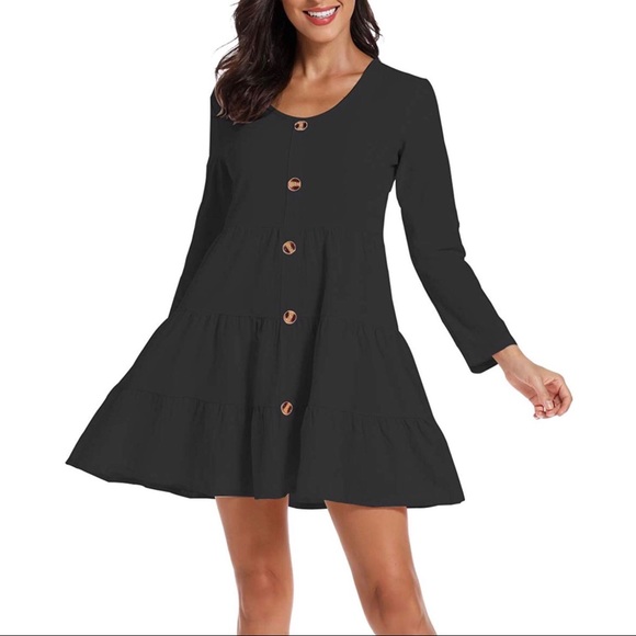 Versatile Cute & Casual black Dress 🌚 - Picture 2 of 5